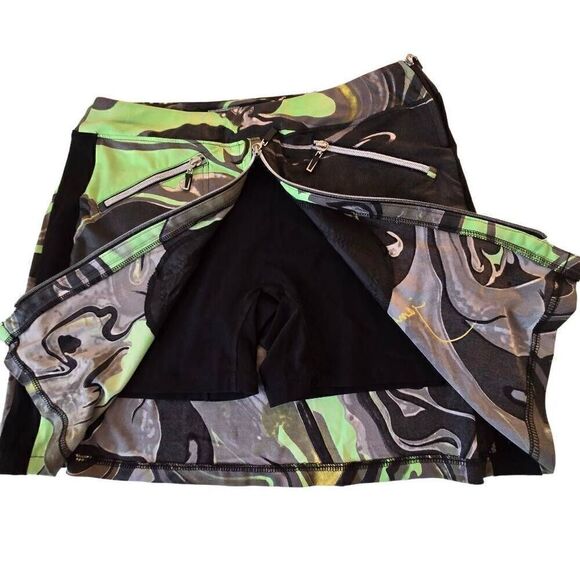Jamie Sadock Womens Multicolor Athletic Golf Zippered Skort Size 8 - Picture 5 of 16